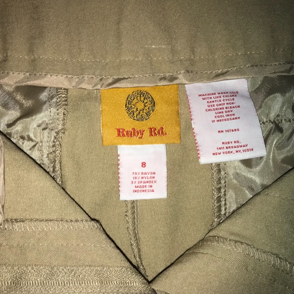 NWOT Ruby Red Khakis - Picture 4 of 7
